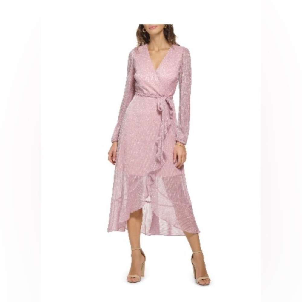 Kensie pink shimmer dress